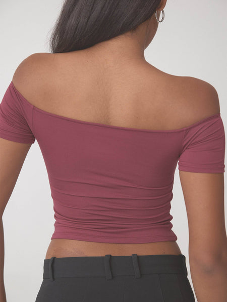 Klassy Off The Shoulder Short Sleeve Brami