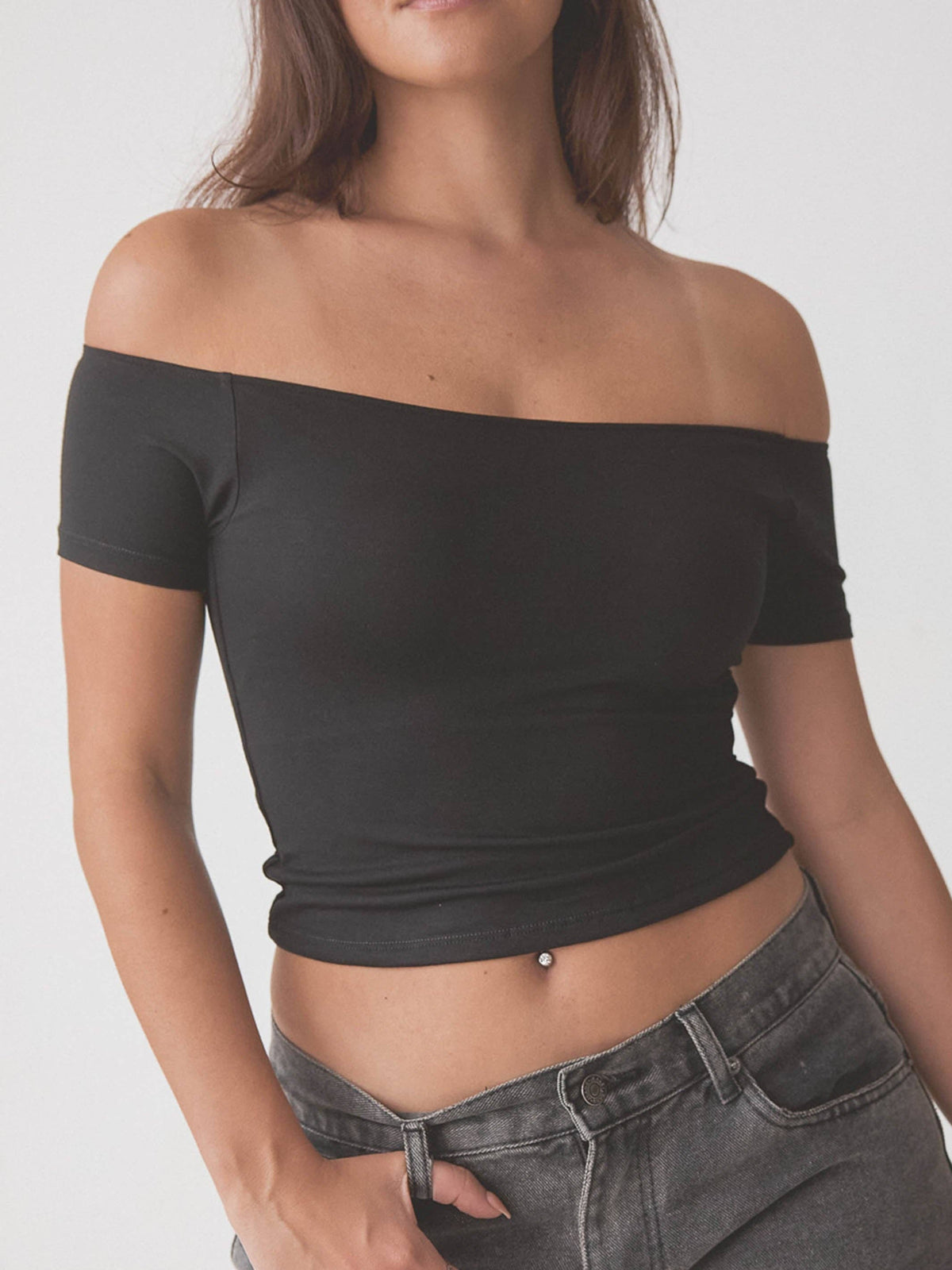 Klassy Off The Shoulder Short Sleeve Brami