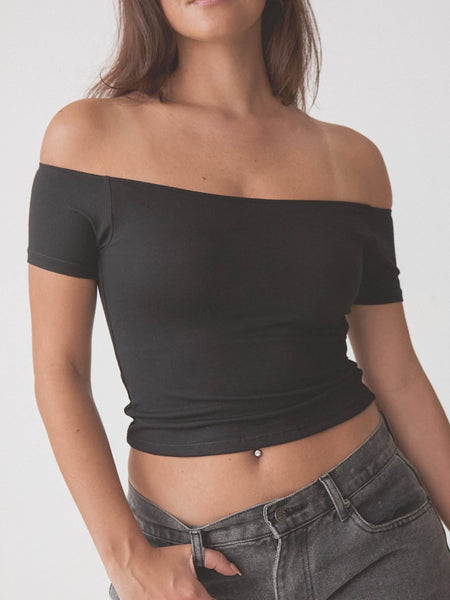 Klassy Off The Shoulder Short Sleeve Brami
