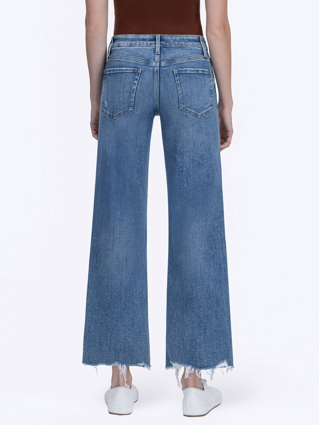 Flying Monkey High Rise Cropped Slim Wide Leg