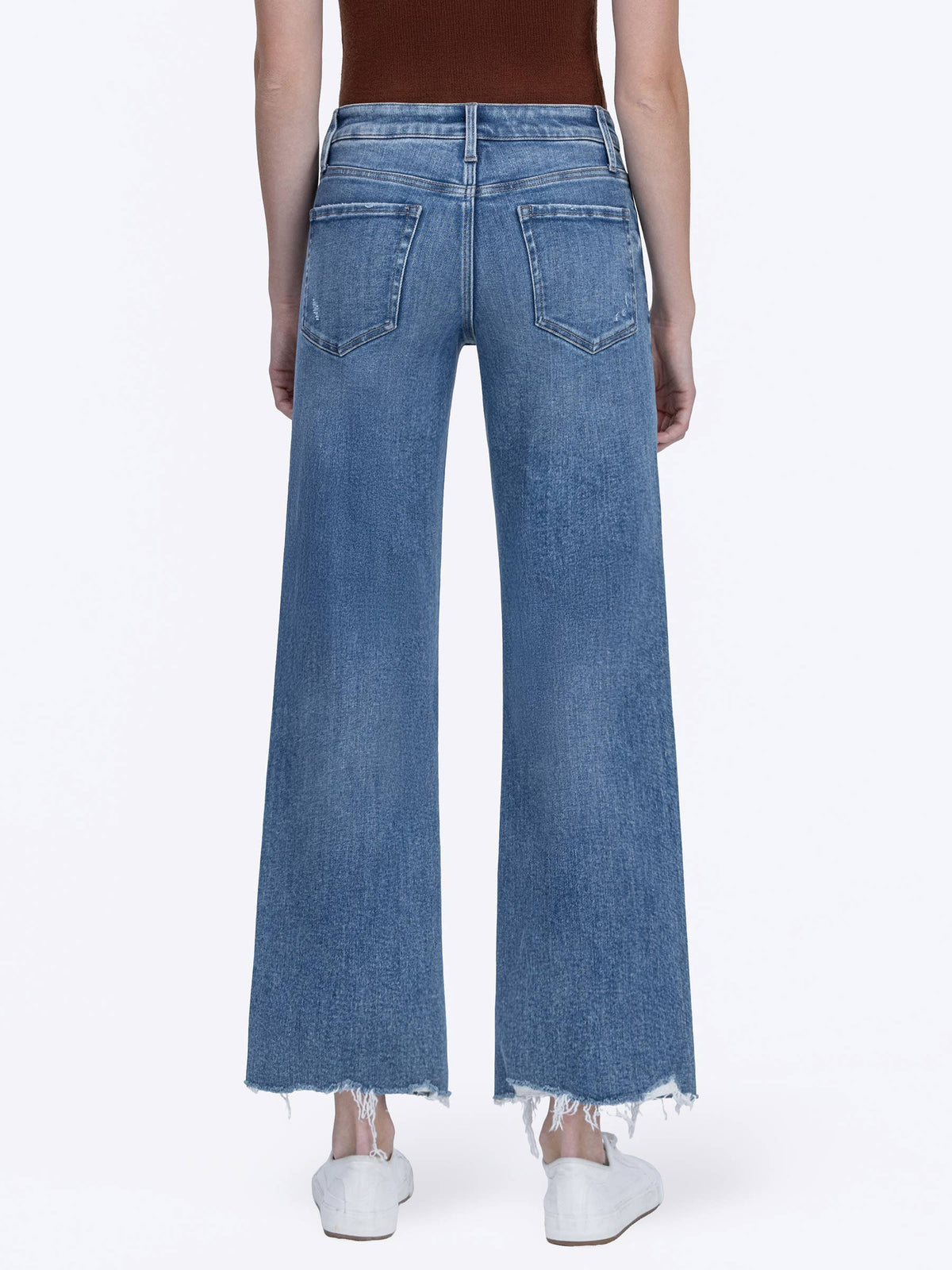 Flying Monkey High Rise Cropped Slim Wide Leg